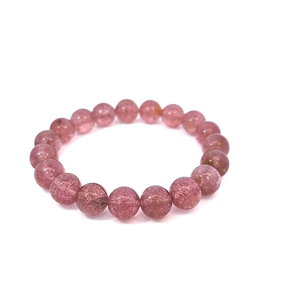 Strawberry Quartz Bracelet 8mm