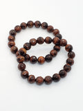 Red Tiger Eye 10mm Faceted Healing Bracelet