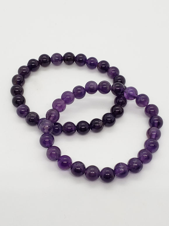 Amethyst (8mm) Healing Bracelet